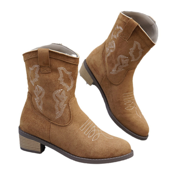 Trumpi, moteriški Martino aulinukai, 2024 m. rudens ir žiemos nauji, europietiški ir amerikietiški, storo kulno, „Pedon“ stiliaus, madingi, patogūs, vidutinio kulno aulinukai