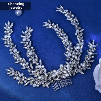 Star CX530 Νύφη με Στρας Απλή Ανοιχτή Χτένα Πολυτελείας για Μαλλιά Γάμου Στυλ Χτενίσματος Στούντιο Κεφαλής Κομψά Αξεσουάρ Μαλλιών