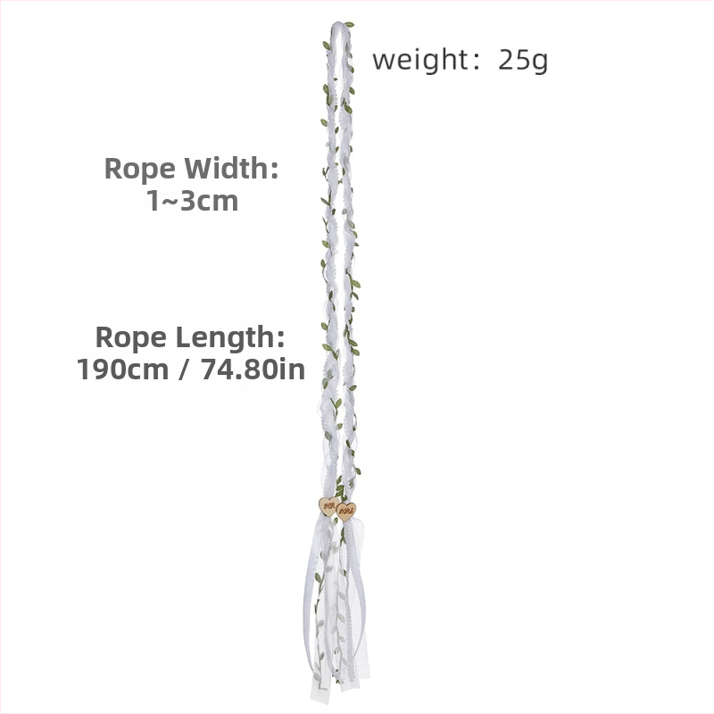 Висулка за сватбено ласо с въже, лазос за бода, сватбено въже с традиционен келтски модел, селска сватба