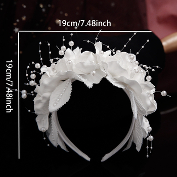 Prancūziško miško stiliaus super fėjos gėlių pumpurų galvos gėlių nuotakos vestuvių galvos apdangalas saldus marlės plaukų lankas aukščiausios klasės vestuvinių suknelių aksesuarai