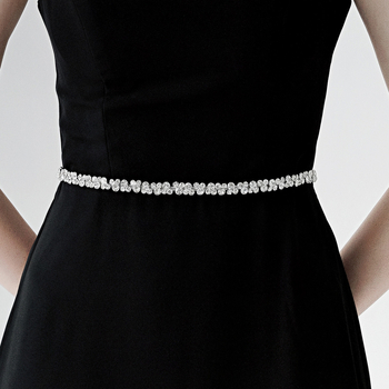 Нови бижута в корейски стил, прости ежедневни аксесоари, елегантни кристали, универсална верижка за талия, булчински/сватбен колан за талия