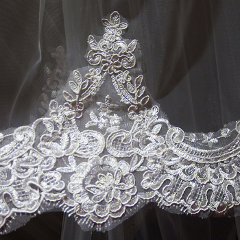 Супер дълъг 4 м голям воал за сватба в корейски стил, супер безсмъртен двоен воал за булка