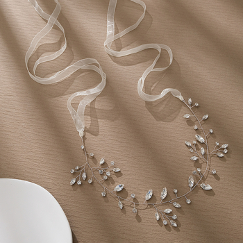 Korėjietiško stiliaus vestuvinė plaukų juosta kasdienei universaliai plaukų aksesuarai, rankų darbo karoliukų pintos plaukų juostelės, lengvos, prabangios arklio akies, cirkonio galvos juostos