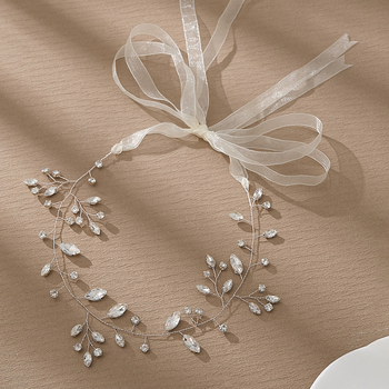 Κορεάτικη κορδέλα νυφικού, καθημερινή, ευέλικτη κορδέλα, αξεσουάρ μαλλιών, χειροποίητη πλεγμένη κορδέλα μαλλιών με χάντρες, φωτεινή πολυτελής κορδέλα μαλλιών με μάτι αλόγου και στρας