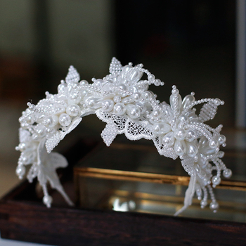 Japonų ir korėjiečių naujovės – rankų darbo perlų plaukų aksesuarai, elegantiški, universalūs vestuvių aksesuarai, prabangūs vestuviniai galvos juostos aksesuarai.