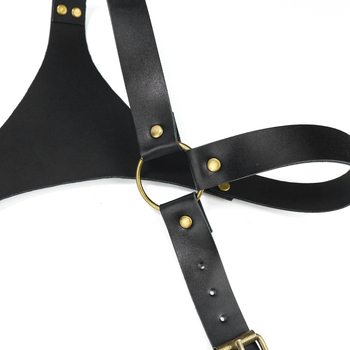 Tarpvalstybinis „Amazon“ karšto išpardavimo vyriškas odinis dirželis su dekoratyviniu krūtinės diržu, britiškas laisvalaikio dirželis su petnešomis