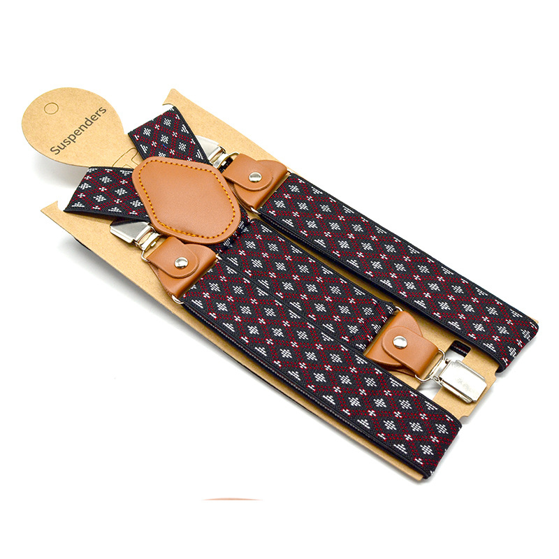 Suaugusiųjų diržo segtukas žakardo diržo segtukas elastingas platus vyriškas dirželis 3 segtukai kelnių dirželis vyriškas dalykinis laisvalaikio stilius