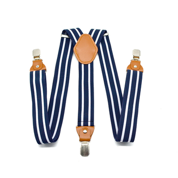 Vyriškos dryžuotos žakardo petnešos su 3 segtukais, vyriškos dalykinės elastinės petnešos, marškinių petnešos, 3,5 cm pečių dirželis.