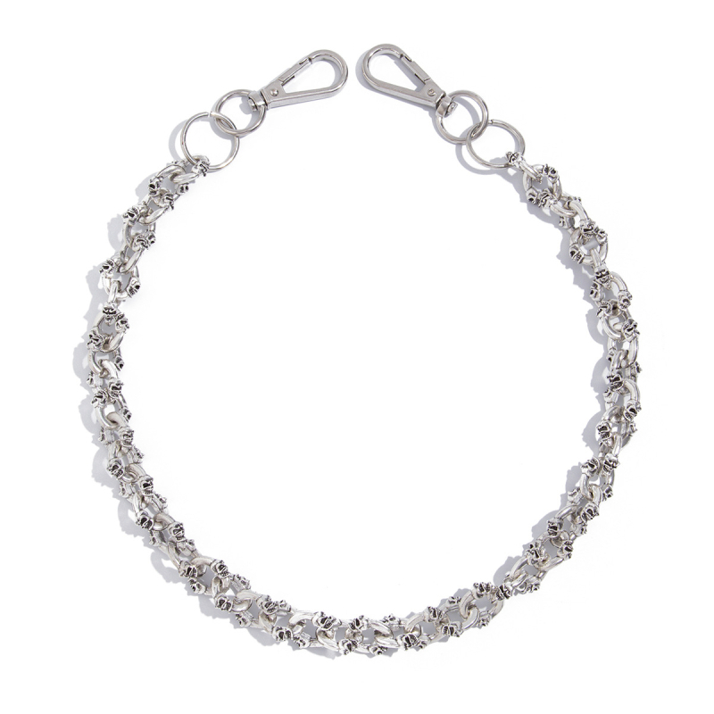 Европейски и американски трансгранични бижута за мъже, нови верижки с череп и дънки, модни, универсални аксесоари за висулки в готически стил