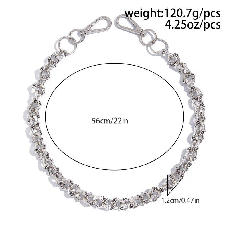 Европейски и американски трансгранични бижута за мъже, нови верижки с череп и дънки, модни, универсални аксесоари за висулки в готически стил