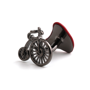 Νέα ανδρικά μανικετόκουμπα νοσταλγικά ρετρό μέγεθος με τροχό ποδηλάτου, εξατομικευμένη διασκεδαστική μανσέτα για όλα τα παιχνίδια