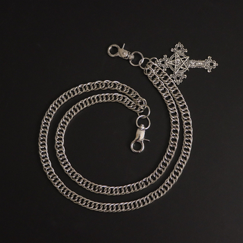 Μενταγιόν με σκαλιστό σταυρό σε σχήμα σκαλιστού πεντάλφα σε ρετρό γοτθικό στιλ, με τις καλύτερες πωλήσεις στο Amazon, σε μεταλλική αλυσίδα παντελονιού, με διπλή αλυσίδα