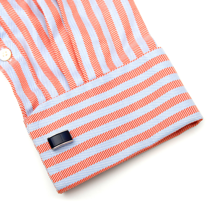 Vyriškos sąsagos, sandėlyje. Tarptautinės paprastos mados asmenybės, prancūziškos mėlynos opalito marškinių aksesuarai, 1 pora, didmeninė prekyba.