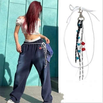 Kim Ji-Ni to paties stiliaus juosmens grandinėlės aksesuarai, aukštos klasės retro stiliaus moteriški 2025 m. vasaros nauji korėjietiško stiliaus aksesuarai mados tendencijose