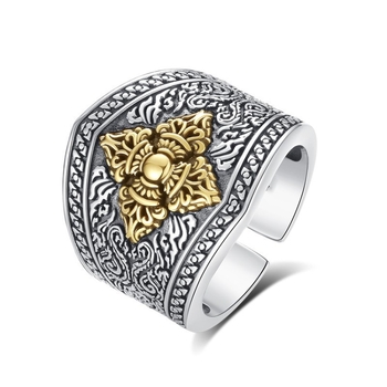 Τσίμπα Ταϊγίν Ρετρό Σταυρός Βάτζρα Γοδομάτης Δαχτυλίδι Ανδρικό Μοντέρνο Χιπ-χοπ Ρετρό Υψηλής Ποιότητας Μονό Δαχτυλίδι Κοσμήματα