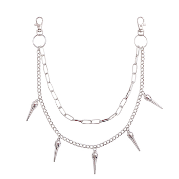 Η πιο καυτή τάση μόδας κοσμημάτων του Amazon, μενταγιόν με μυτερό κεφάλι πουλιού, διπλής στρώσης μεταλλική αλυσίδα παντελονιού, ευέλικτη εξατομικευμένη αλυσίδα παντελονιού