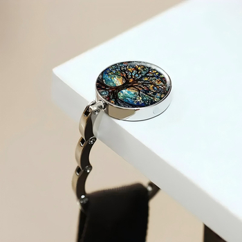 „Happy Tree“ kabliukas krepšiui, nešiojamas kabliukas, sulankstomas kabliukas krepšiui, piniginė, studento kabliukas