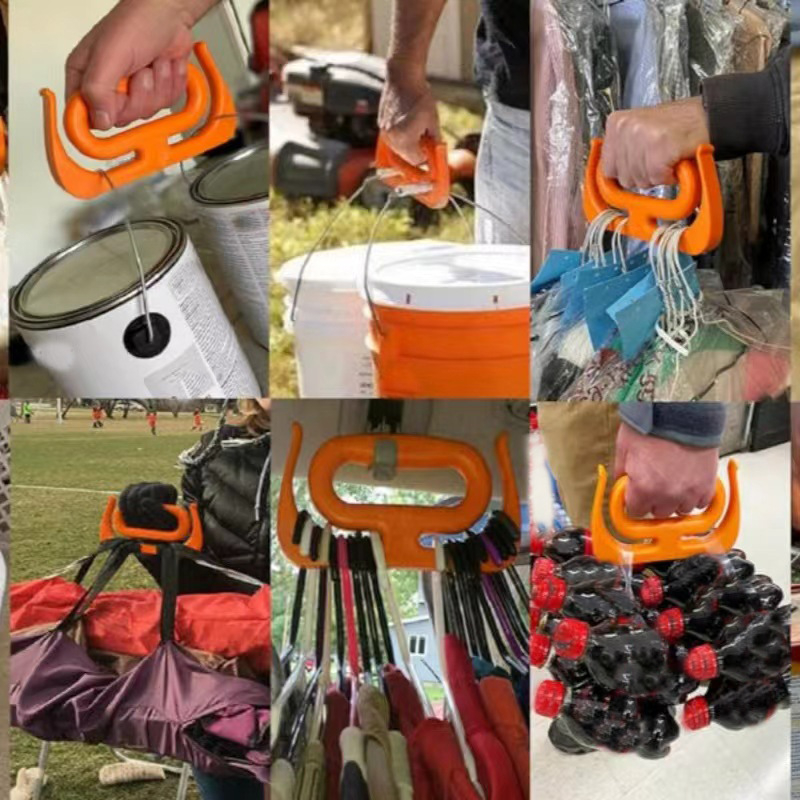 Naujas tarpvalstybinis pirkinių krepšys „Lacker“, darbo taupantis prekybos centro pirkinių krepšys, daugiafunkcis laikiklis, patogi rankena su apsauga nuo sukibimo.