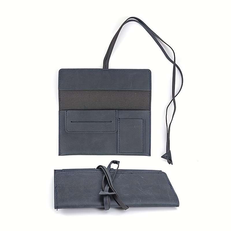 Nešiojamas kūrybingas medinis cigarečių pypkių maišelis PU odos pypkių kosmetikos krepšys Nešiojamas įrankių pypkių aksesuaras Vieno maišelio kosmetikos krepšys