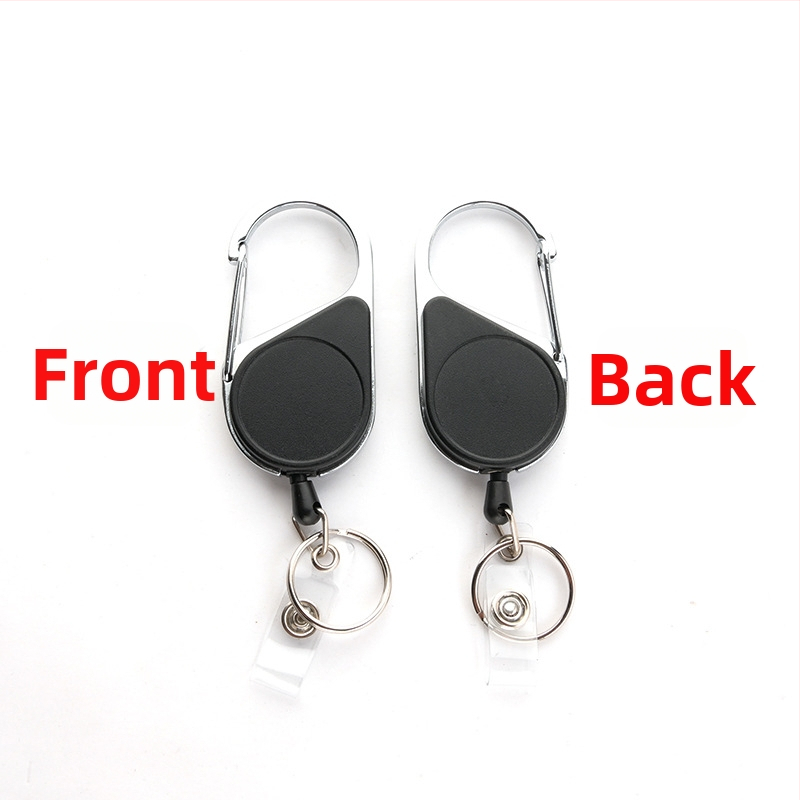 Teleskoop-võtmehoidja, kergesti tõmmatav pandla, kõrge tagasilöögiga võtmehoidja, kadumisvastane vargusvastane nailonköis, mägironimispandla