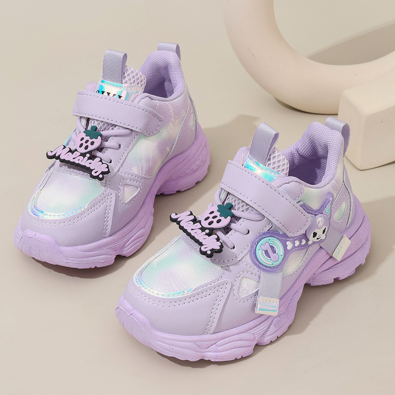 Vaikiški sportiniai bateliai, nauji 2025 m. pavasario ir rudens patogūs ir mieli mergaičių bėgimo bateliai, laisvalaikio bateliai, tėčių bateliai, vaikiški bateliai