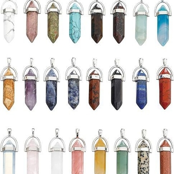 50 vnt./pakuotė šešiakampiai krištolo aksesuarai kulka šešiakampė kolona užsienio prekyba nauji dirbtinio akmens krištolo aksesuarai