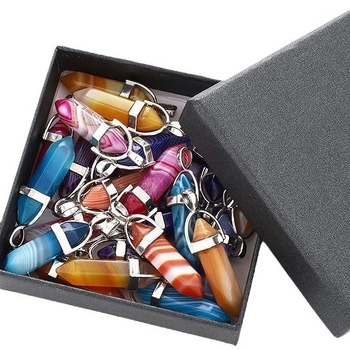 50 vnt./pakuotė šešiakampiai krištolo aksesuarai kulka šešiakampė kolona užsienio prekyba nauji dirbtinio akmens krištolo aksesuarai