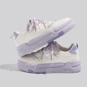 Honkongo stiliaus storapadžiai balti sportbačiai moterims 2025 m. pavasario ir rudens korėjietiška versija nišiniai ūgį didinantys studentų sportbačiai madingi apvaliais pirštais laisvalaikio moteriški batai