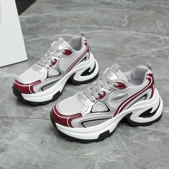 Κόκκινα παπούτσια Ankora Dad για γυναίκες, αυξητικά ύψους 2025 εξαιρετικά δημοφιλή νέα μοντέρνα αθλητικά casual παπούτσια για γυναίκες για την άνοιξη και το φθινόπωρο