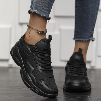 Populiarūs moteriški batai pavasariui ir rudeniui, storapadžiai moteriški žemai iškirpti tinkliniai batai studentams, sportiniai batai, tinkliniai laisvalaikio batai tėčiams