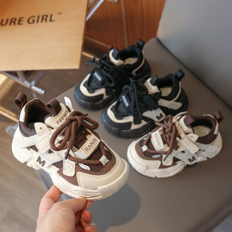 [3082 persoane] Pantofi sport pentru copii 2025 Primăvara și toamna, stil nou, pantofi casual cu talpă moale pentru fete, pantofi de tată, din piele, băieți