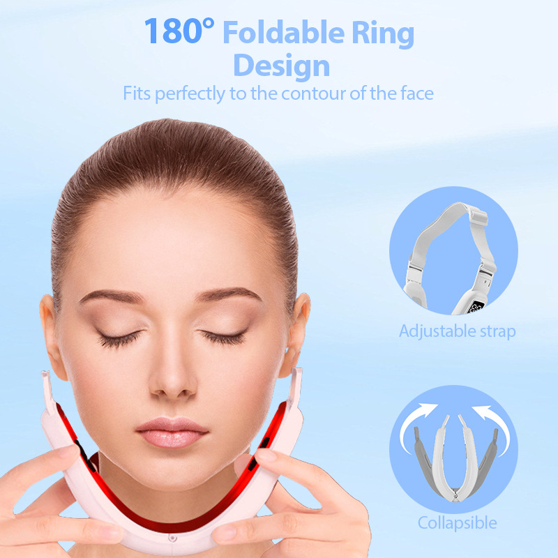 V-näo tõstmine V-näo instrument elektriline V-näo tööriist mikrovoolu näo vormimise instrument vibratsioonimassaažiseade 8 režiimi 15 käiku