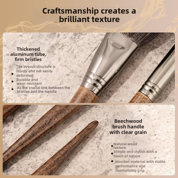 Makiažo šepetėlių rinkinys, šepetėlis vyresnysis 22, gyvūnų vilnos makiažo šepetėlis, tinkantis Cangzhou akių šešėlių nosies šepetėliui, makiažo meistro rekomendacija