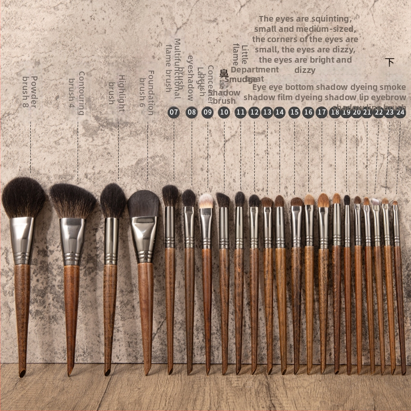 Makiažo šepetėlių rinkinys, šepetėlis vyresnysis 22, gyvūnų vilnos makiažo šepetėlis, tinkantis Cangzhou akių šešėlių nosies šepetėliui, makiažo meistro rekomendacija