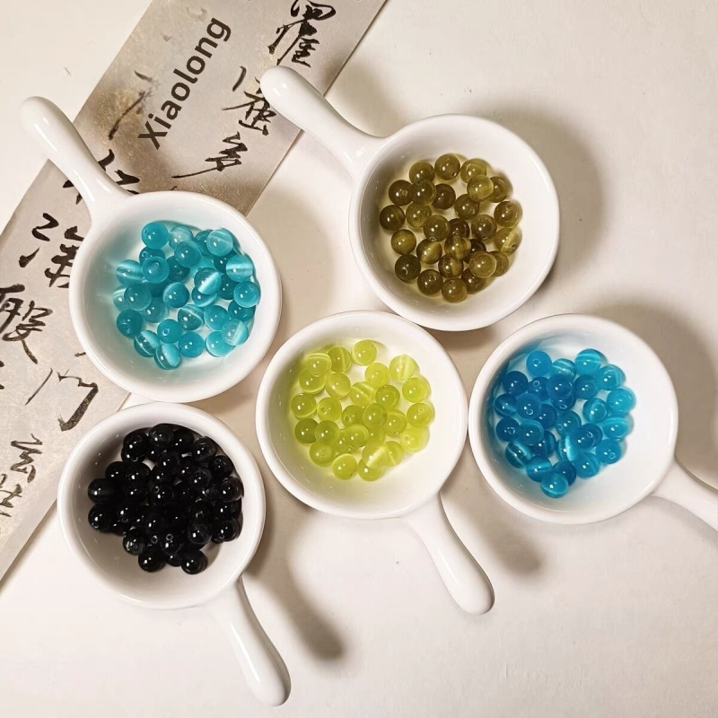 Farebné opálové kamenné voľné korálky z opálového kameňa, okrúhle korálky, DIY náramok, náhrdelník, prívesok, šperky, korálkové doplnky, materiál, veľkoobchod