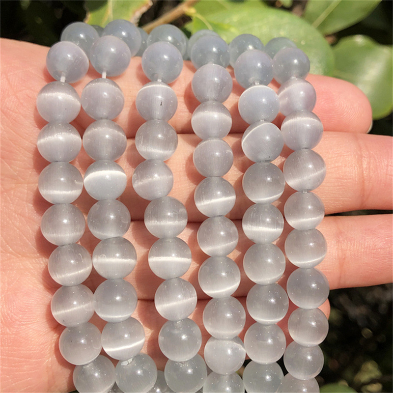 Spalvingi opalo akmens palaidi karoliukai, opalo akmens apvalūs karoliukai, „pasidaryk pats“ apyrankė, karoliai, pakabukas, papuošalai, karoliukų aksesuarai, medžiagos, didmeninė prekyba