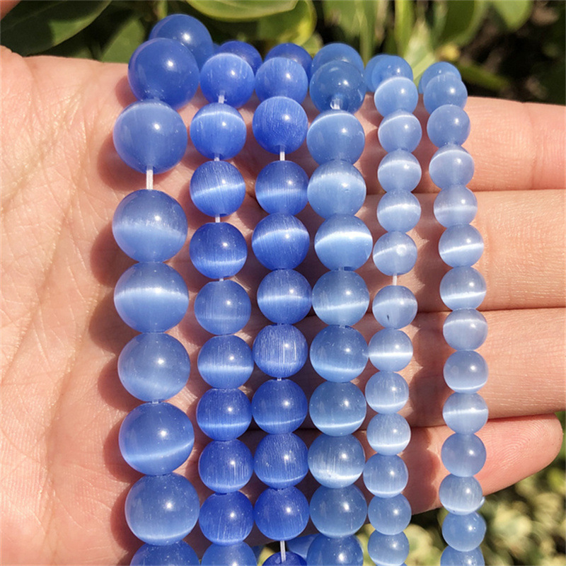 Spalvingi opalo akmens palaidi karoliukai, opalo akmens apvalūs karoliukai, „pasidaryk pats“ apyrankė, karoliai, pakabukas, papuošalai, karoliukų aksesuarai, medžiagos, didmeninė prekyba