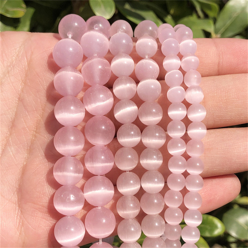 Spalvingi opalo akmens palaidi karoliukai, opalo akmens apvalūs karoliukai, „pasidaryk pats“ apyrankė, karoliai, pakabukas, papuošalai, karoliukų aksesuarai, medžiagos, didmeninė prekyba