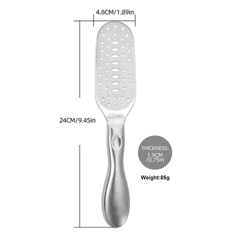 Dvipusis pedikiūro nerūdijančio plieno pėdų dildė užsienio prekybai, tarpvalstybinis buitinis pedikiūro pėdų šveitiklis nuospaudoms pašalinti, pėdų šlifuoklis