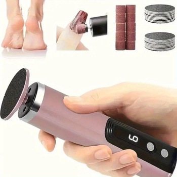 Naujas tarpvalstybinis elektrinis pėdų šlifuoklis su 6 greičių reguliavimo šlifavimu ir poliravimu, skirtas pašalinti negyvas odos nuospaudas, nekenkia pėdai.