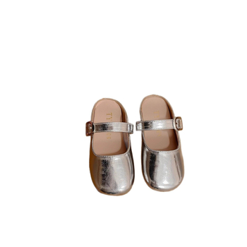 Малки кожени обувки за момичета, пролет 2025, нови обувки „Мери Джейн принцеса“, западен стил, ретро бебешки обувки, пантофи в стил „Шанел“