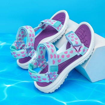 Bērnu sandales Crossborder 8-12 gadu vecumā 2025. gada vasaras jaunas, lielas bērnu modes mīkstas apakšas neslīdošas meiteņu pludmales kurpes