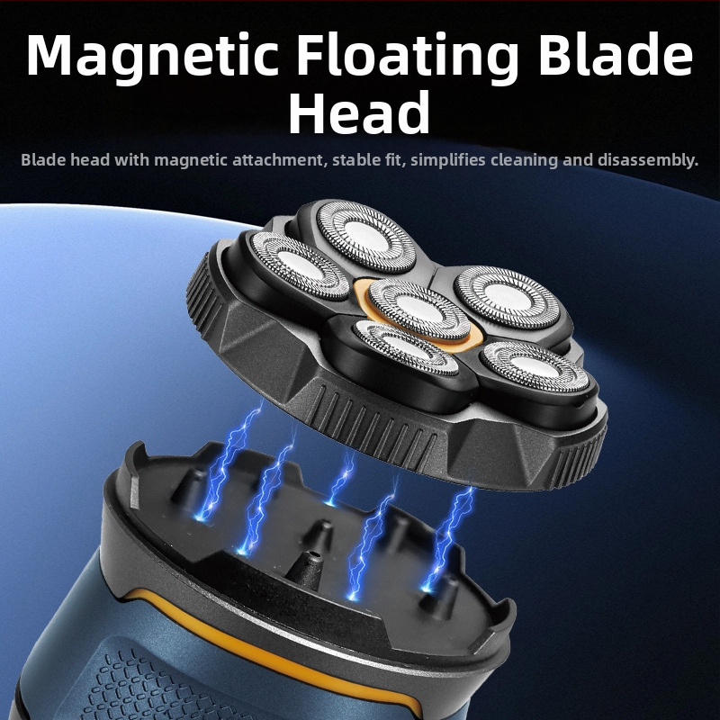 2025 Bald Head Artifact Шест остриета за бръснене Специална мъжка високомощна самобръсначка за плешиво коса