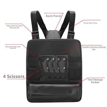 „Amazon“ naujas daugiafunkcis rinkinys, stilisto dirželis, krūtinės krepšys, žirklės, šukų krepšys, plaukų kirpimo laikiklis