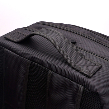 Profesionali kirpėjo kelioninė kuprinė su stumdomu padėklu ir reguliuojamu pertvaru, kosmetikos laikymo kuprine