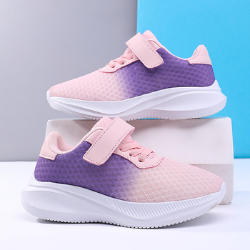 Παιδικά sneakers για κορίτσια, φθινοπωρινά, νέα αναπνεύσιμα mesh παπούτσια, μεγάλα παιδικά ελαφριά παπούτσια τρεξίματος, διασυνοριακά παπούτσια αγοριών χονδρικής