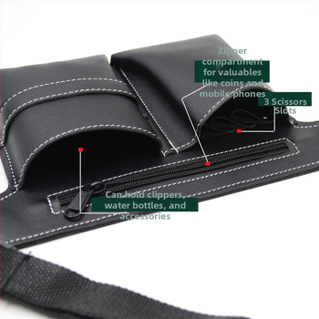 Žirklių krepšys kirpėjams, specialus didelės talpos kirpėjo žirklių krepšys, kirpėjo juosmens krepšys augintinių grožio makiažo rinkinys