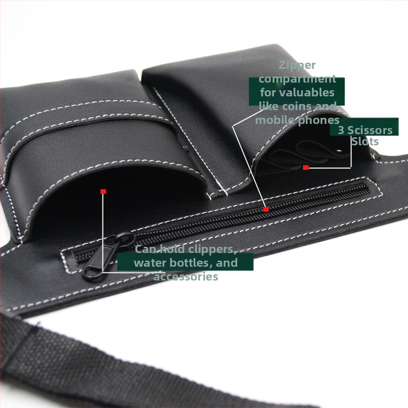 Чанта за ножици, фризьор, специална чанта с голям капацитет за бръснар, чанта за ножици за коса, чанта за кръста за домашни любимци, комплект за гримиране