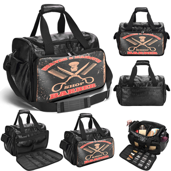 Populiarus tarpvalstybinis nešiojamas įrankių krepšys, žirklių raštu atspausdintas didelės talpos krepšys per petį, daugiafunkcis didelis krepšys kelioniniam makiažo meistrui