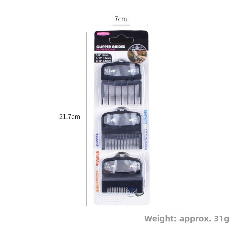 Комплект гребени Black Limit, електрическа машинка за подстригване, гребен за щипка, фризьорски салон, бръснарница, фризьорски инструменти, позициониращ гребен, фризьорски принадлежности